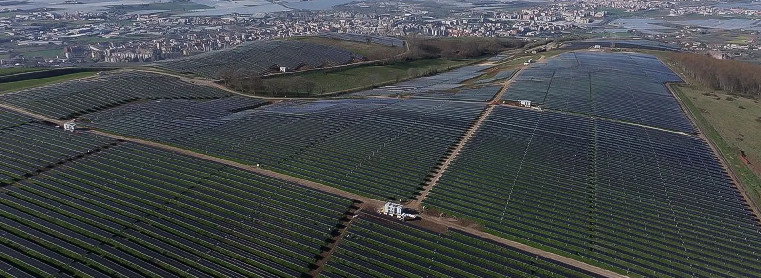 veduta impianto fotovoltaico battipaglia