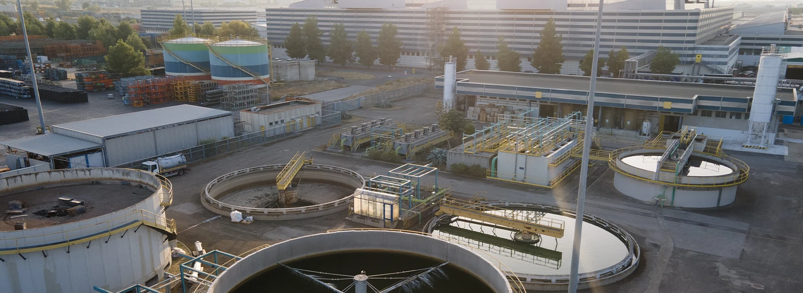 Veduta sull'impianto di termovalorizzazione di Melfi