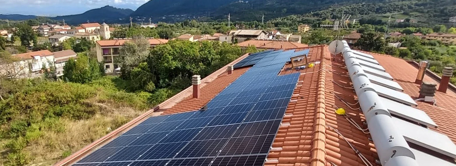 Impianto fotovoltaico comunità energetica Sordina