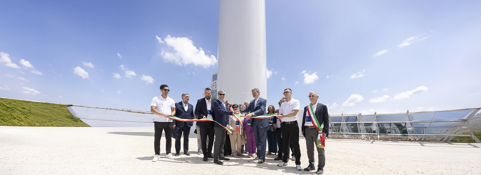 Inaugurazione del parco eolico in Abruzzo