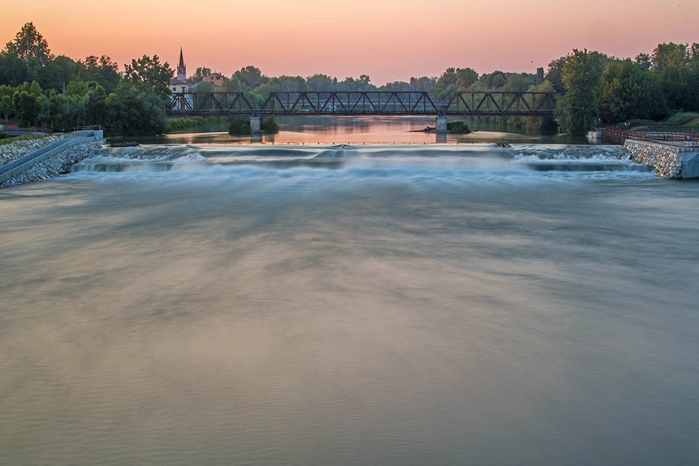vista ponte centrale idroelettrica pizzighettone