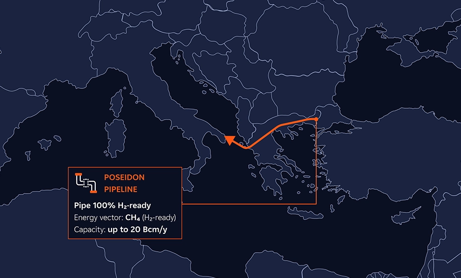 Poseidon pipeline map