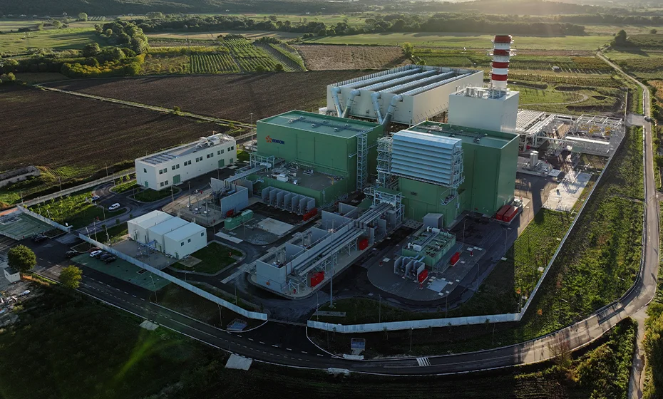 Veduta alto impianto termoelettrico Presenzano