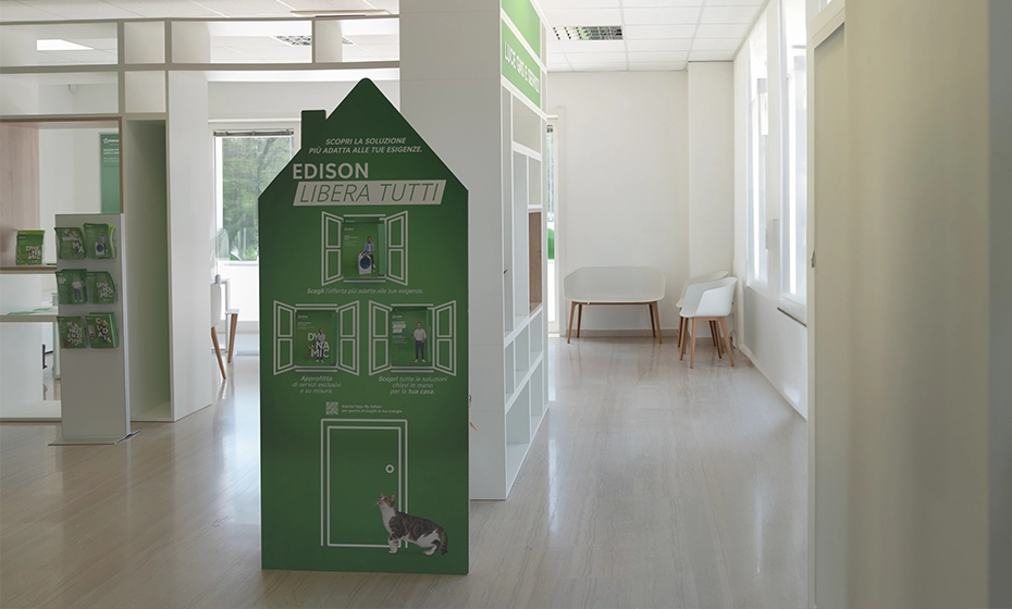 Interno negozio Edison banner