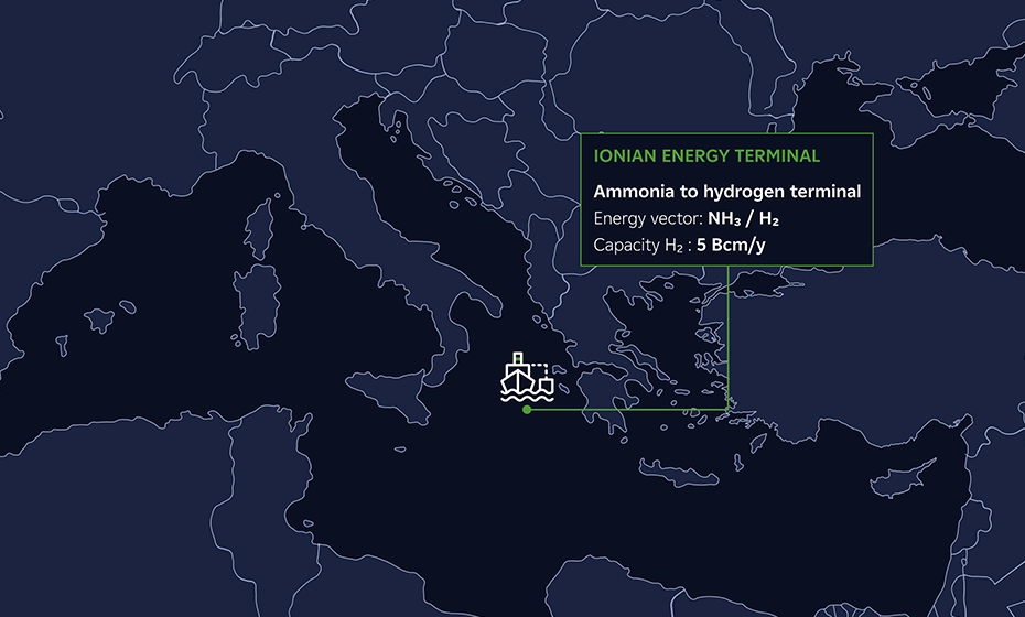 Ionian Energy Terminal map
