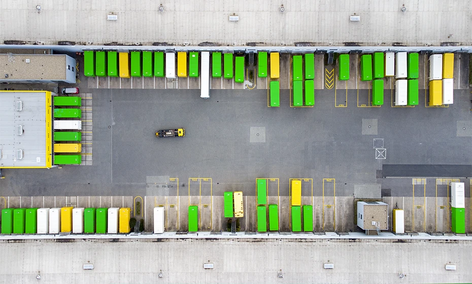 view high storage truck container