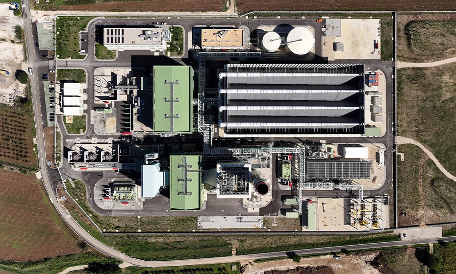 veduta alto centrale termoelettrica presenzano