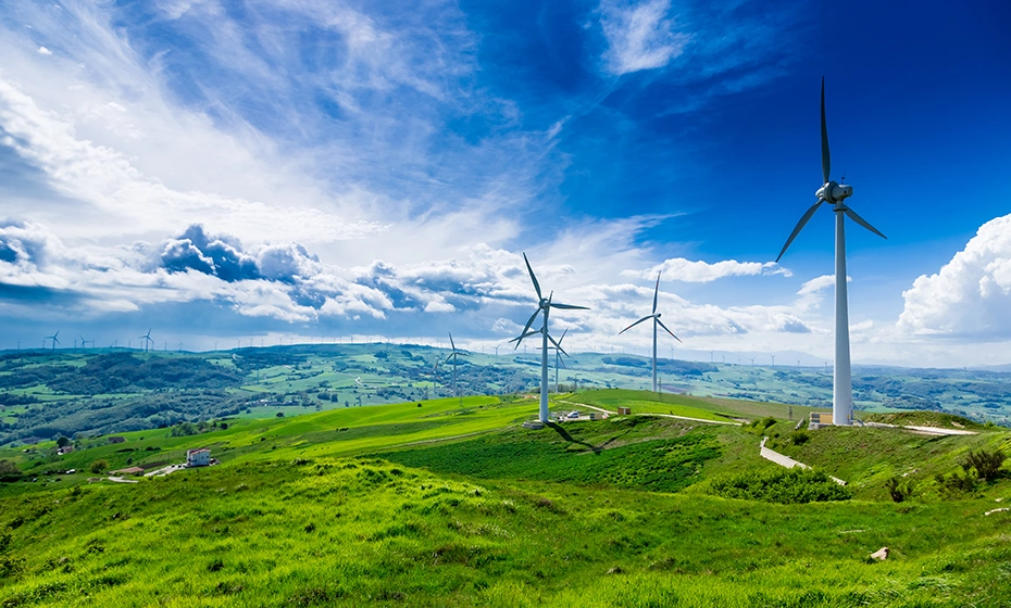 vista impianto eolico Foiano Valforte