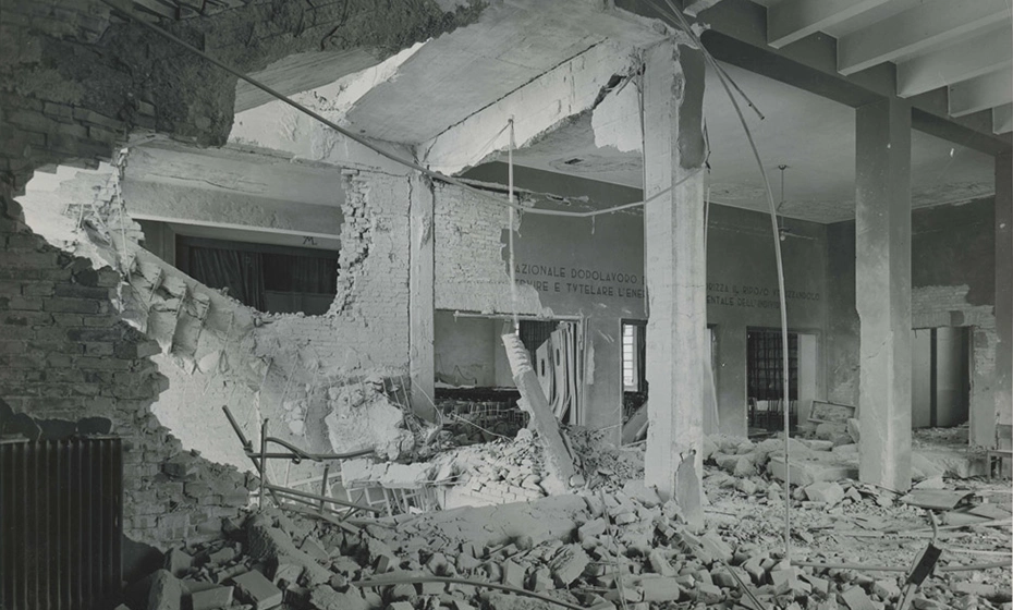 stabilimento Montevecchio distrutto bombardamento