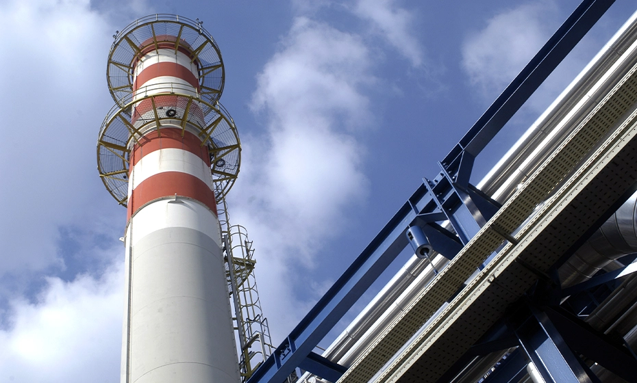 chimney tower thermoelectric power plant Cologno Monzese