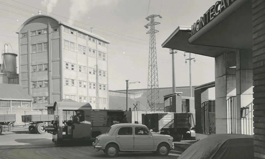 veduta fabbricato impianto fosfato Montecatini