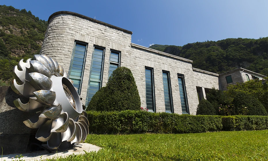 external building campo hydroelectric power plant