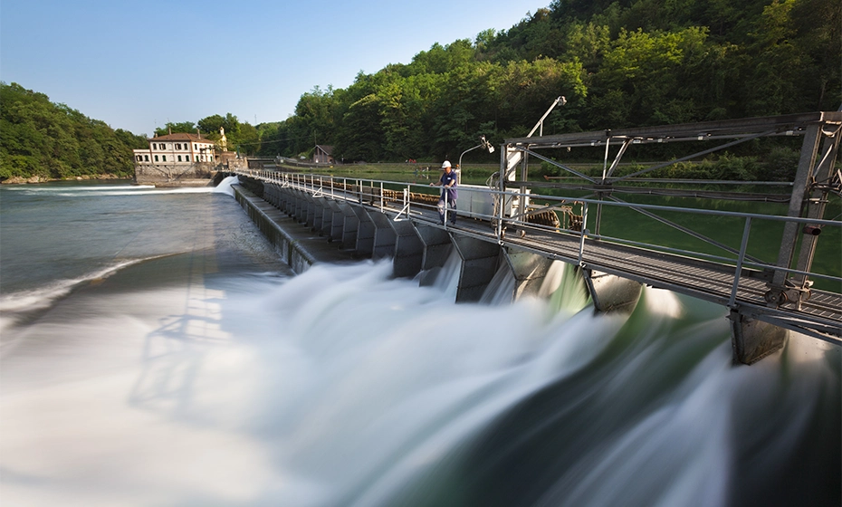 acqua corrente diga impianto idroelettrico Bertini