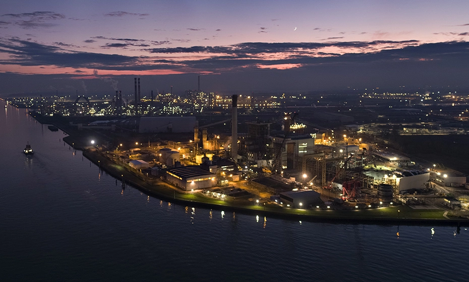 veduta aerea centrale termoelettrica Marghera Levante