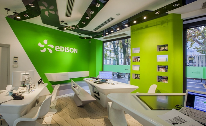 interno punto vendita edison milano