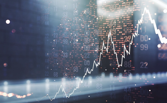 proiezione grafica andamento mercato