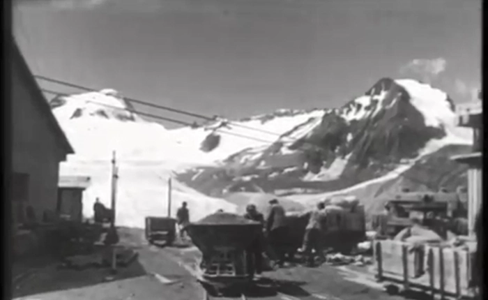 immagine storica diga ghiaccio Morasco