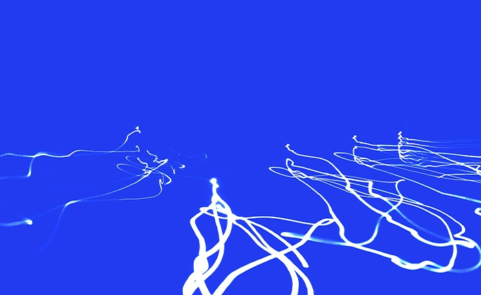 scie lumi9nose sfondo blu