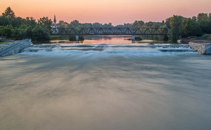 fiume Adda impianto idroelettrico Pizzighettone