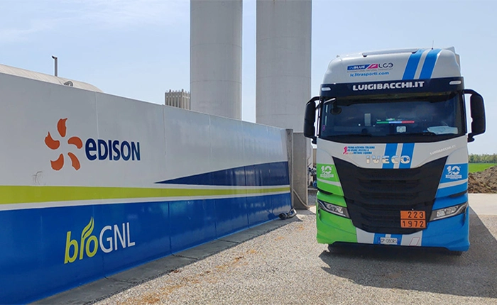 camion edison trasporto bio gnl