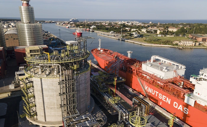 vista alto nave tanker gnl ravenna