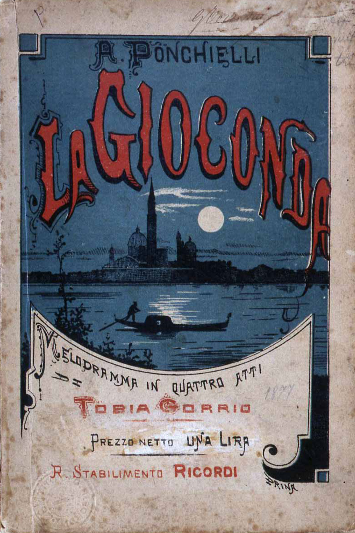 Libretto la Gioconda.