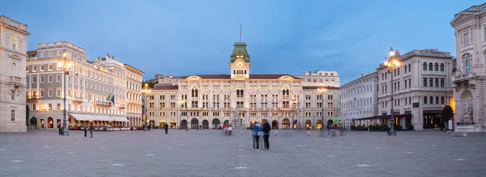Twilight at Piazza Unità d'Italia Trieste
