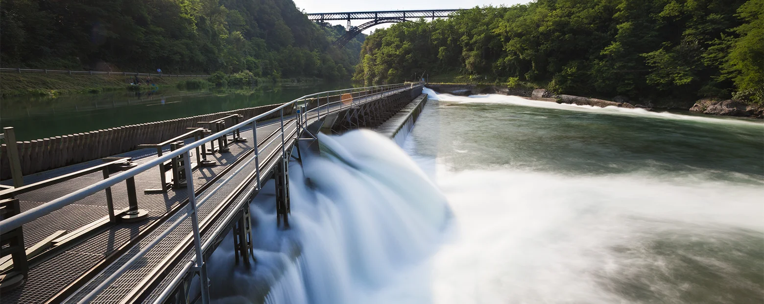 impianto idroelettrico Bertini diga acqua corrente
